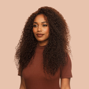 Peruca Curly 60cm (250g) Chocolate