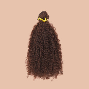 Cabelo Curly 60cm com Tecimento (100g) Chocolate