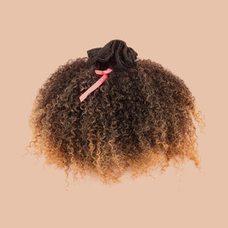 Cabelo Kinky 30cm com Tecimento (100g) Ombré