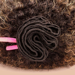 Cabelo Kinky 30cm com Tecimento (100g) Ombré