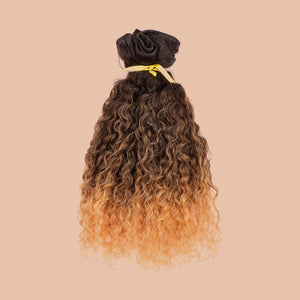 Cabelo Curly 40cm com Tecimento (100g) Ombré