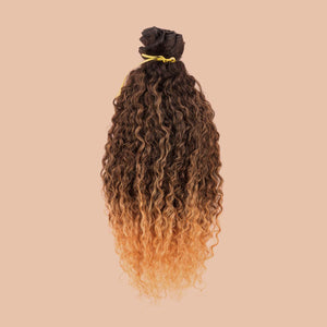 Cabelo Curly 50cm com Tecimento (100g) Ombré