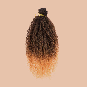Cabelo Curly 60cm com Tecimento (100g) Ombré