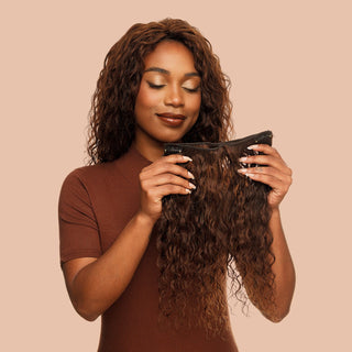 Cabelo Wavy 40cm com Tic-Tac (100g) Chocolate